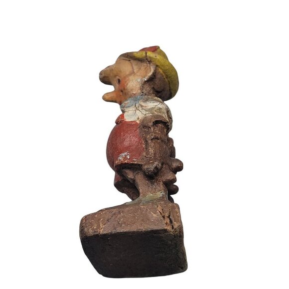Walt Disney Prod 1940 Pinocchio Figurine Multi Products 5" Carved Wood Chicago - Picture 5 of 16